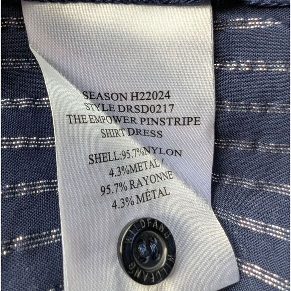 WILDFANG nwt Empower Pinstripe Shirt Dress Size M - Picture 14 of 16